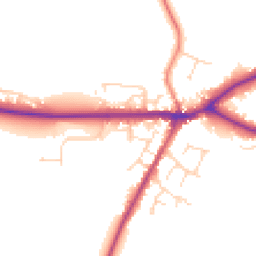 Daytime road noise heatmap for LN8 5JT