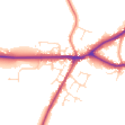 Daytime road noise heatmap for LN8 5NA