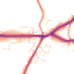 Daytime road noise heatmap for LN8 5ND