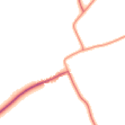 Daytime road noise heatmap for LN8 5NP
