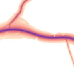 Daytime road noise heatmap for LN8 5NW