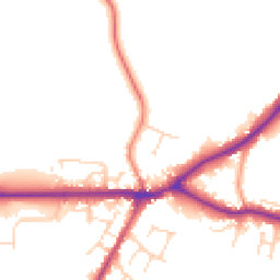 Daytime road noise heatmap for LN8 5PF