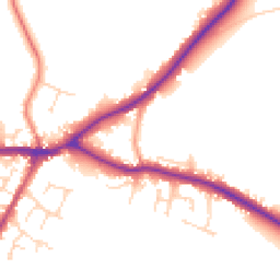 Daytime road noise heatmap for LN8 5PJ