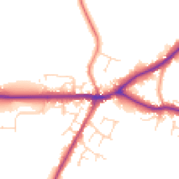 Daytime road noise heatmap for LN8 5PP