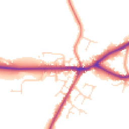 Daytime road noise heatmap for LN8 5PR