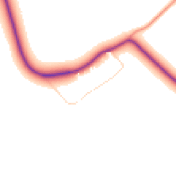 Daytime road noise heatmap for LN8 5PX