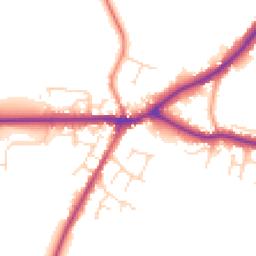Daytime road noise heatmap for LN8 5QU