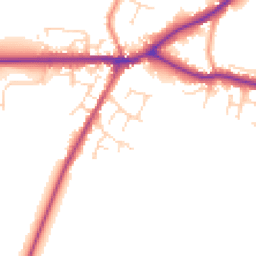 Daytime road noise heatmap for LN8 5RH