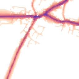 Daytime road noise heatmap for LN8 5RJ