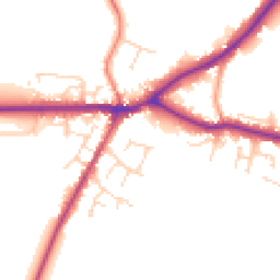 Daytime road noise heatmap for LN8 5RN