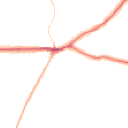 Night-time road noise heatmap for LN8 5RN
