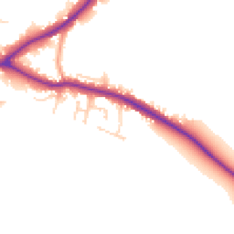 Daytime road noise heatmap for LN8 5SL
