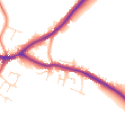 Daytime road noise heatmap for LN8 5YA