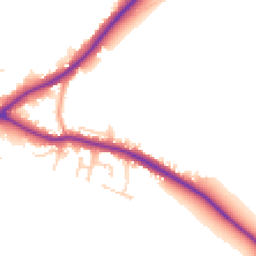 Daytime road noise heatmap for LN8 5YB