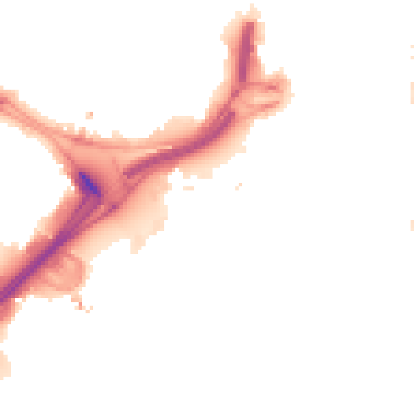 Night-time road noise heatmap for LS1 1BA