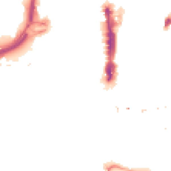 Night-time road noise heatmap for LS1 2DE