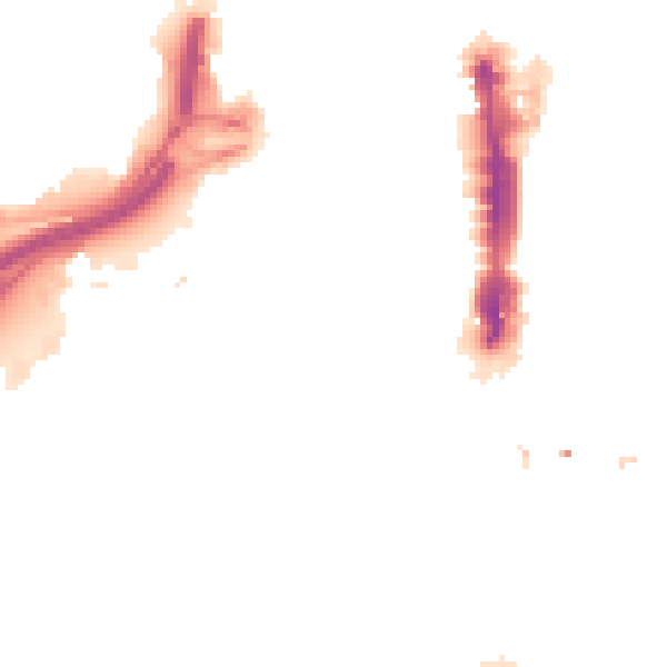 Night-time road noise heatmap for LS1 2DR