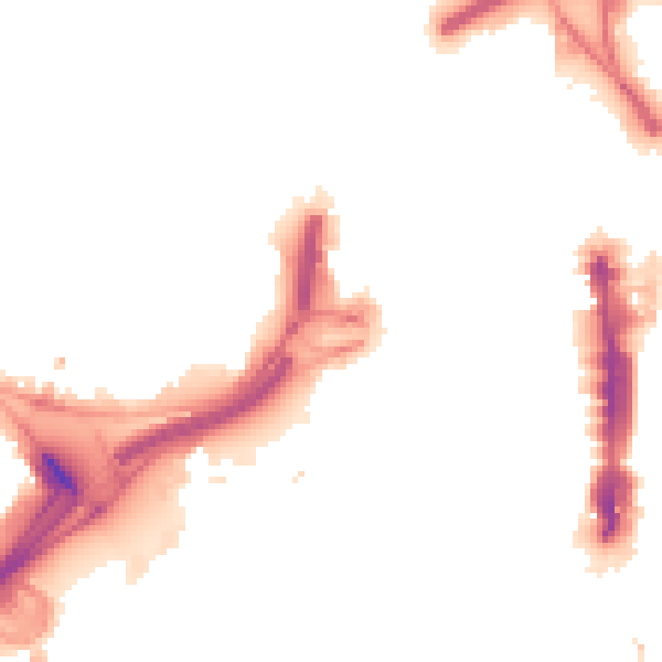 Night-time road noise heatmap for LS1 2FP