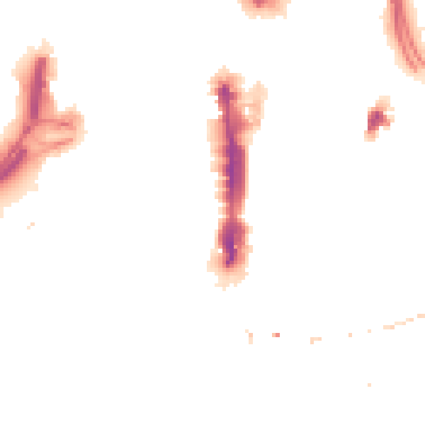 Night-time road noise heatmap for LS1 2JZ