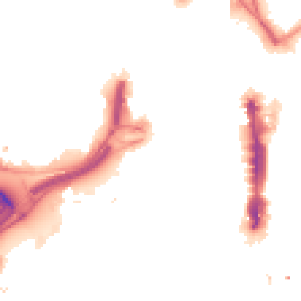 Night-time road noise heatmap for LS1 2PF