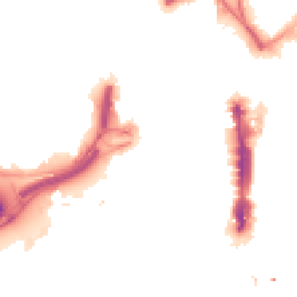 Night-time road noise heatmap for LS1 2RA