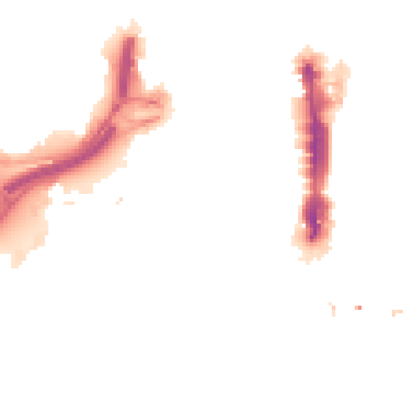 Night-time road noise heatmap for LS1 2RY