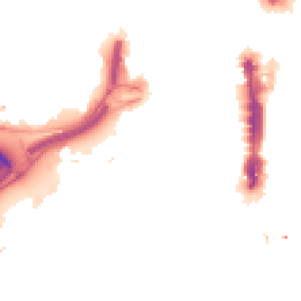 Night-time road noise heatmap for LS1 2SJ