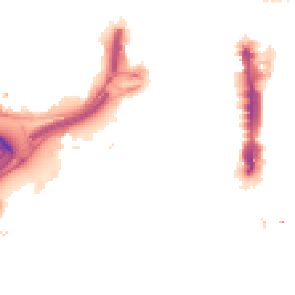 Night-time road noise heatmap for LS1 2SP