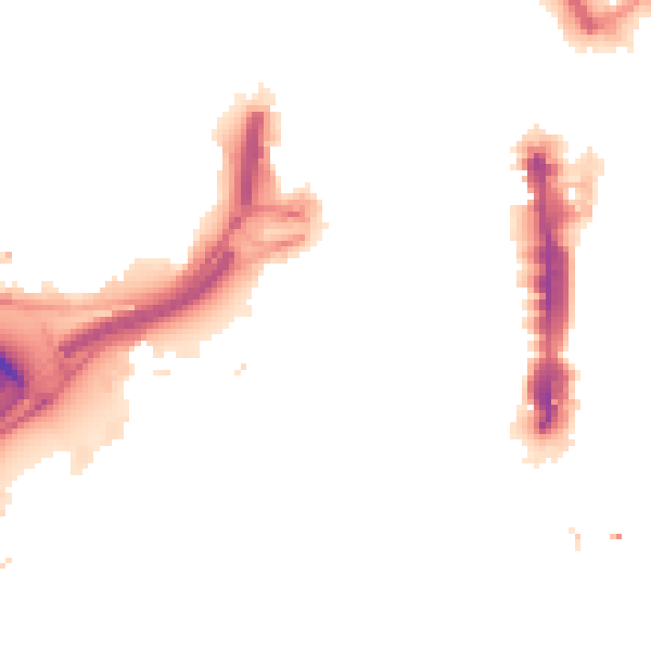 Night-time road noise heatmap for LS1 2TE