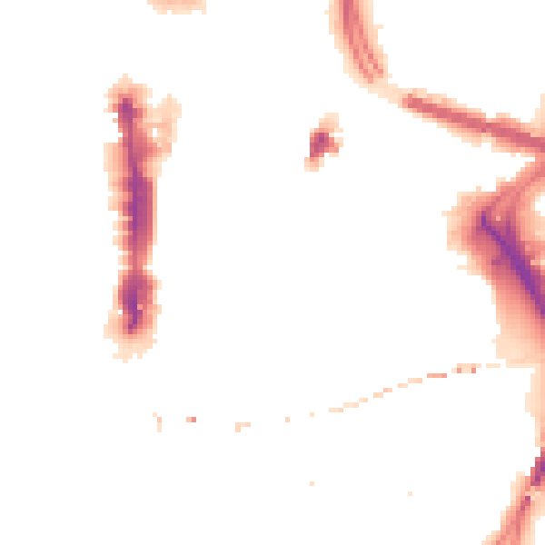 Night-time road noise heatmap for LS1 6JS