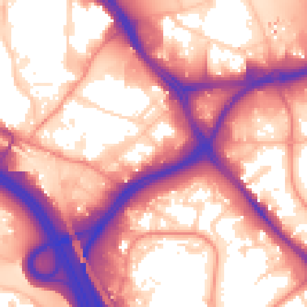 Daytime road noise heatmap for LS10 1AD