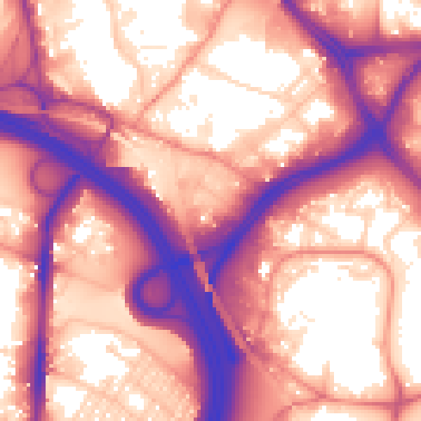 Daytime road noise heatmap for LS10 1AG