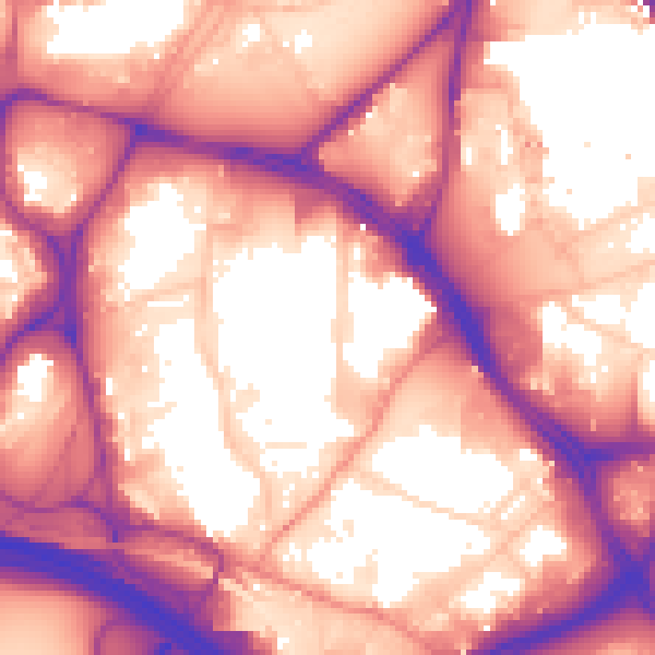 Daytime road noise heatmap for LS10 1AW