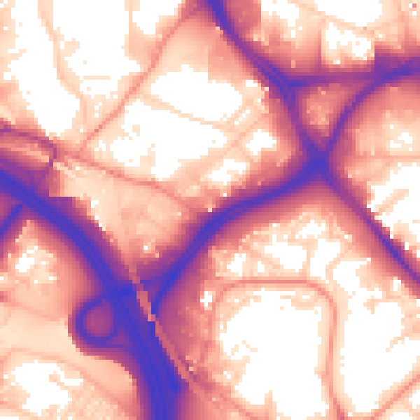 Daytime road noise heatmap for LS10 1BH