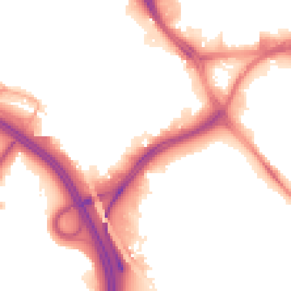 Night-time road noise heatmap for LS10 1BH