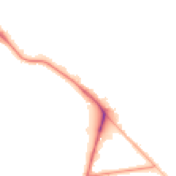 Night-time road noise heatmap for LS10 1DR