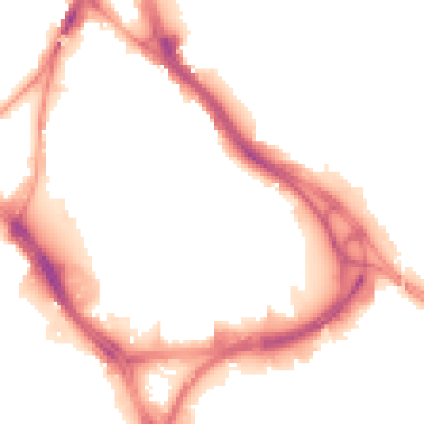 Night-time road noise heatmap for LS10 1EE