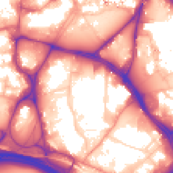 Daytime road noise heatmap for LS10 1ET