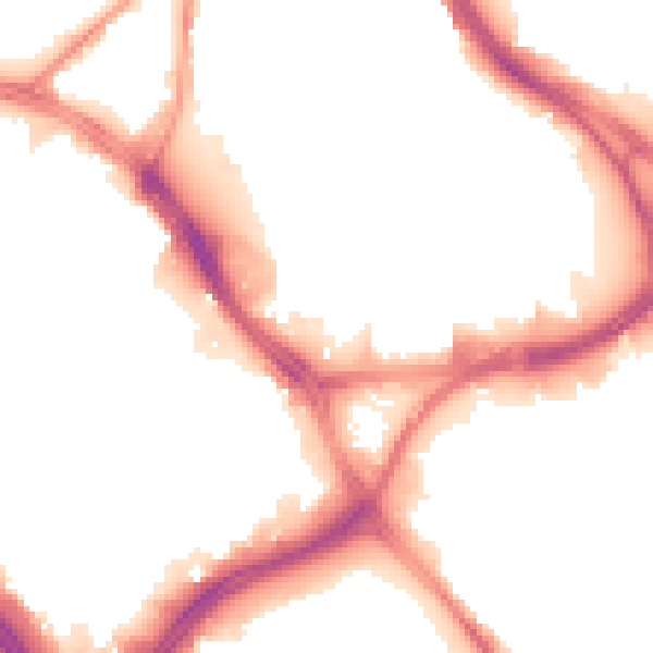 Night-time road noise heatmap for LS10 1EY