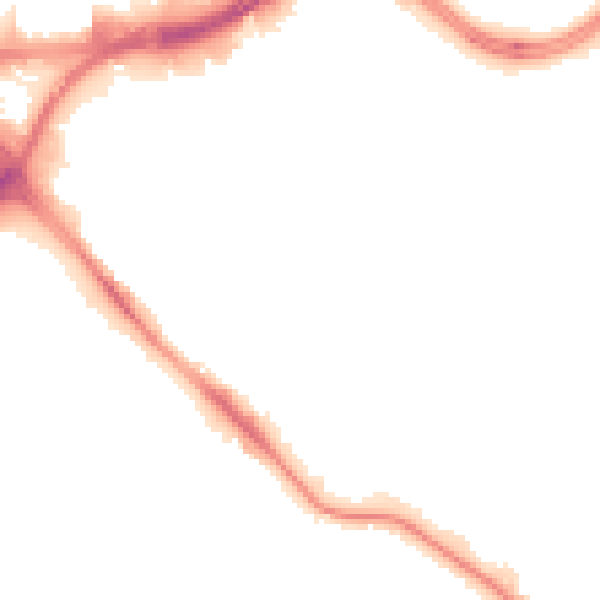 Night-time road noise heatmap for LS10 1GB