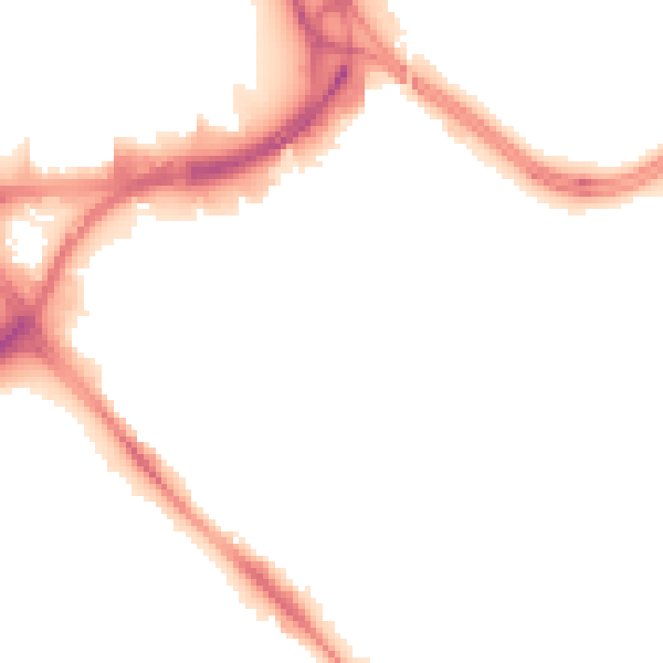 Night-time road noise heatmap for LS10 1GH