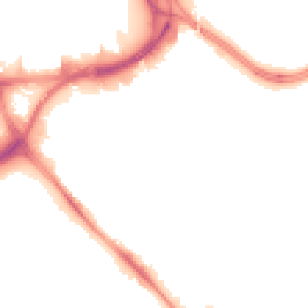 Night-time road noise heatmap for LS10 1GN
