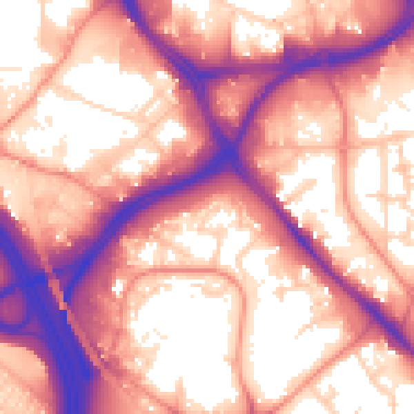 Daytime road noise heatmap for LS10 1SZ