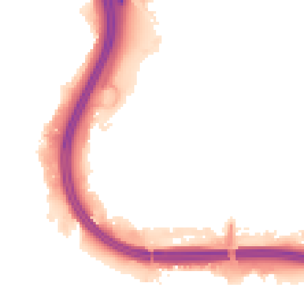 Night-time road noise heatmap for LS10 2LY