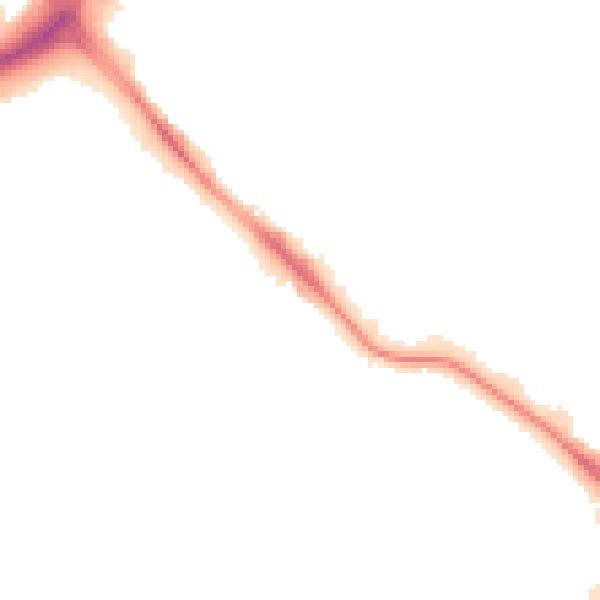 Night-time road noise heatmap for LS10 2PD