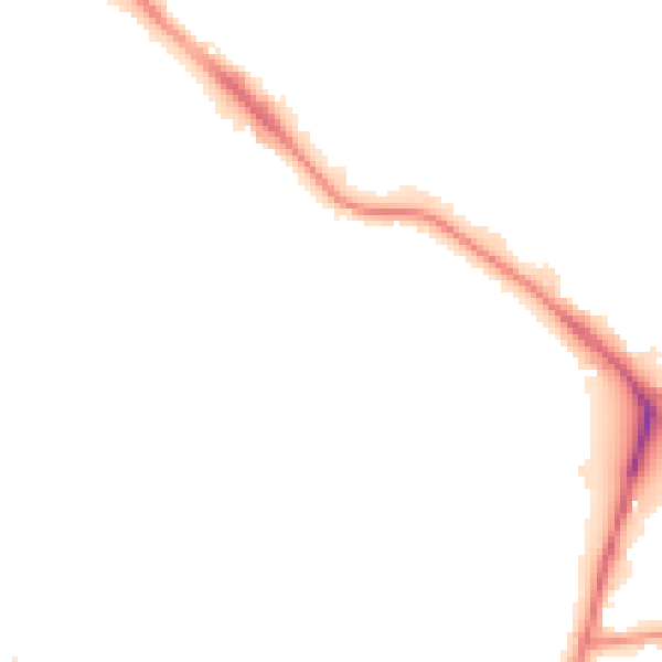 Night-time road noise heatmap for LS10 2RE