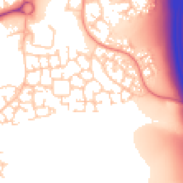 Daytime road noise heatmap for LS10 4GG