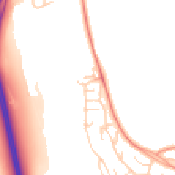 Daytime road noise heatmap for LS10 4PL