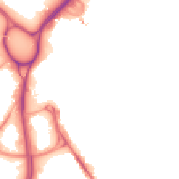 Night-time road noise heatmap for LS12 1AW