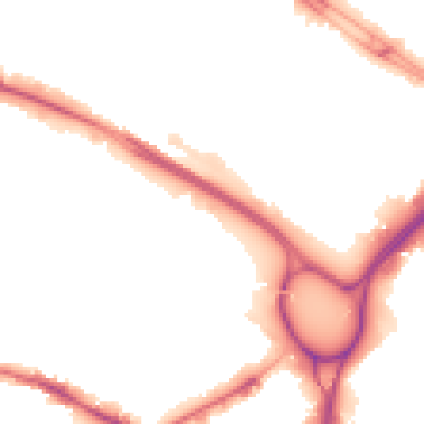 Night-time road noise heatmap for LS12 1AZ